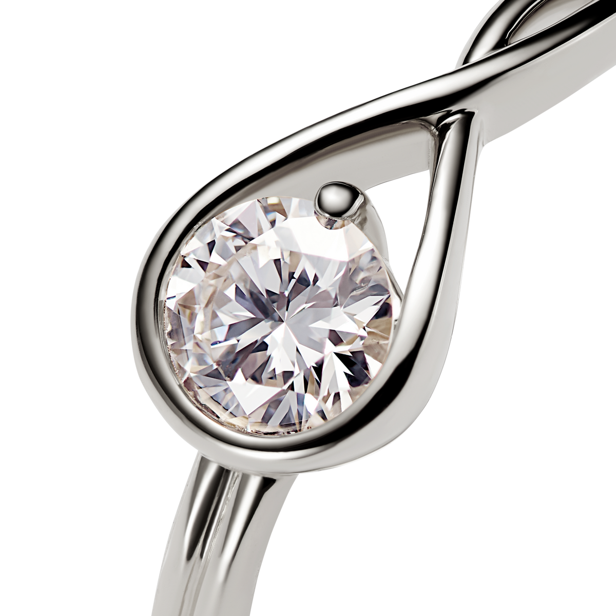 Pandora Infinite 14k White Gold Lab-grown Diamond Ring