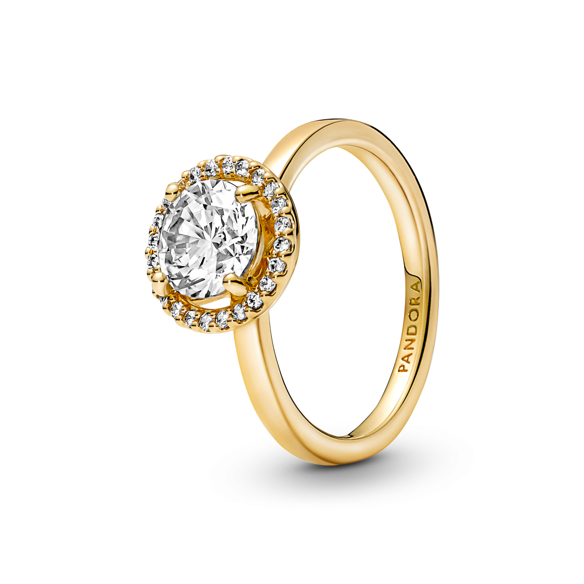 Sparkling Round Halo Ring