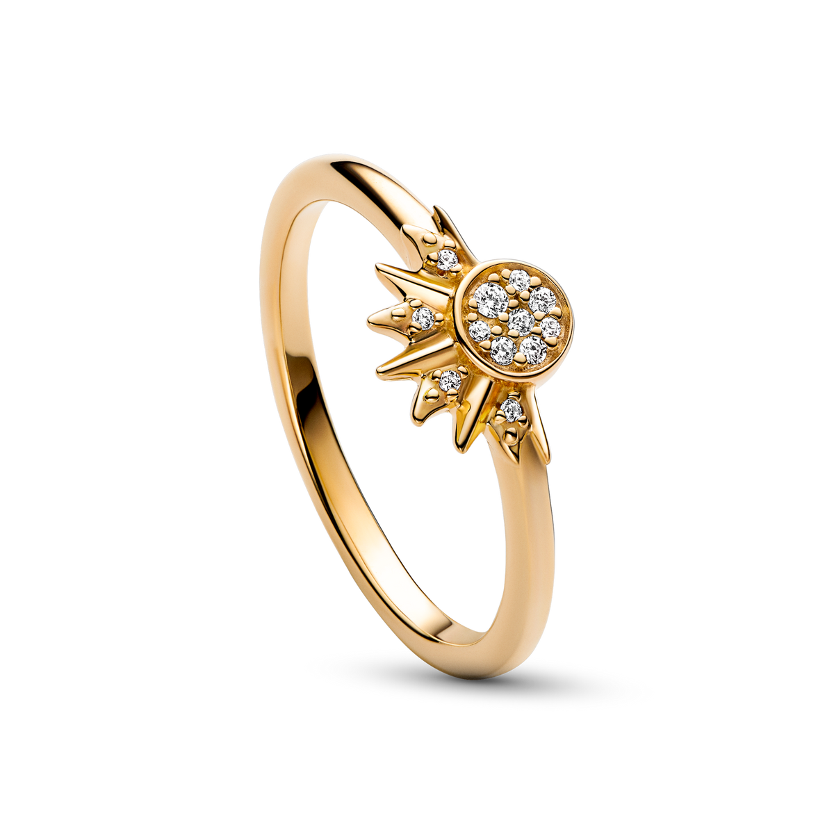 Celestial Sparkling Sun Ring