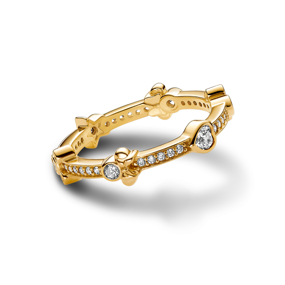 FINAL SALE - Disney Mickey Mouse & Minnie Mouse Sparkling Eternity Ring