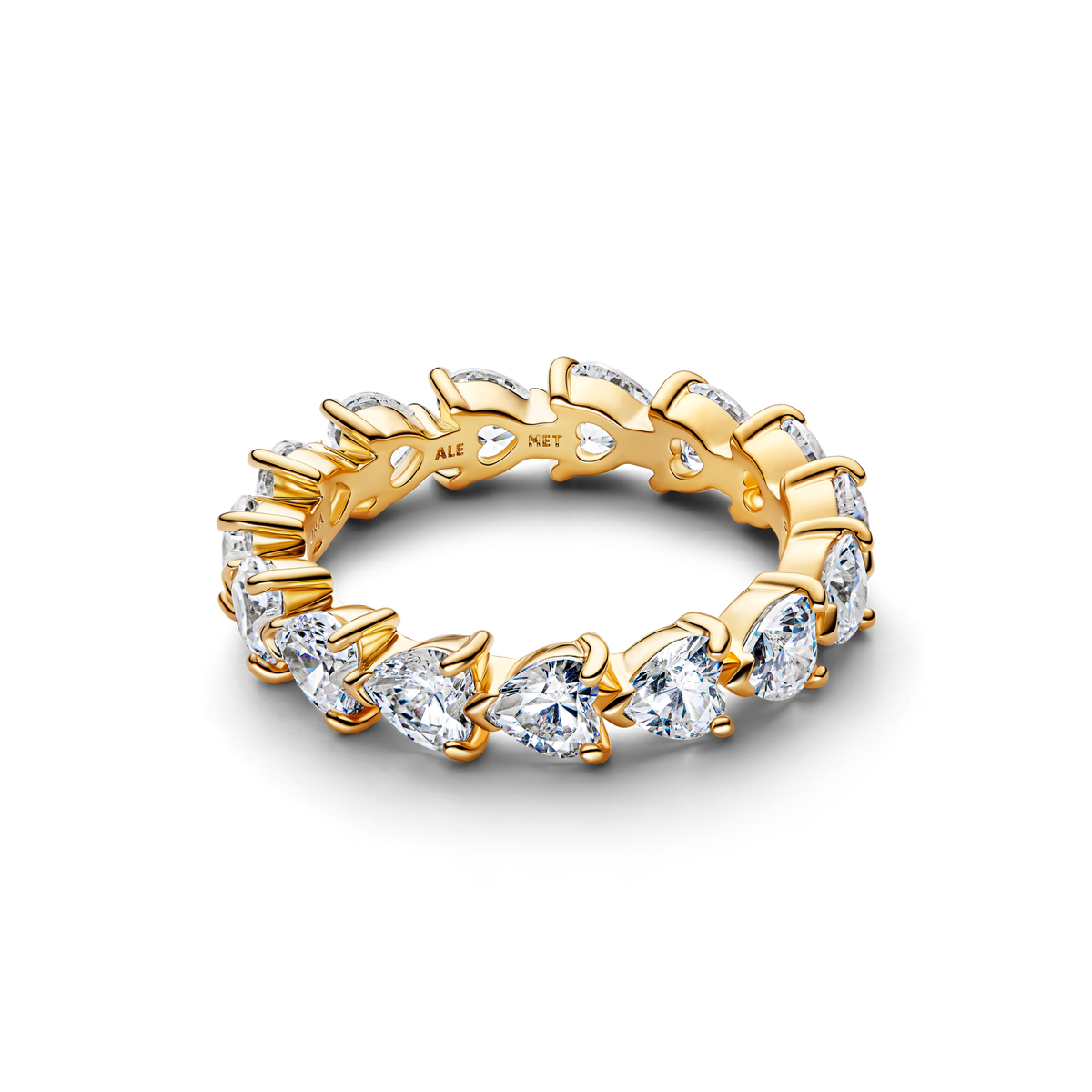 Band of Clear Hearts Ring