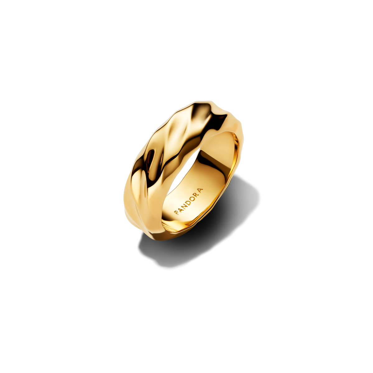 Rippled Wide Band Ring