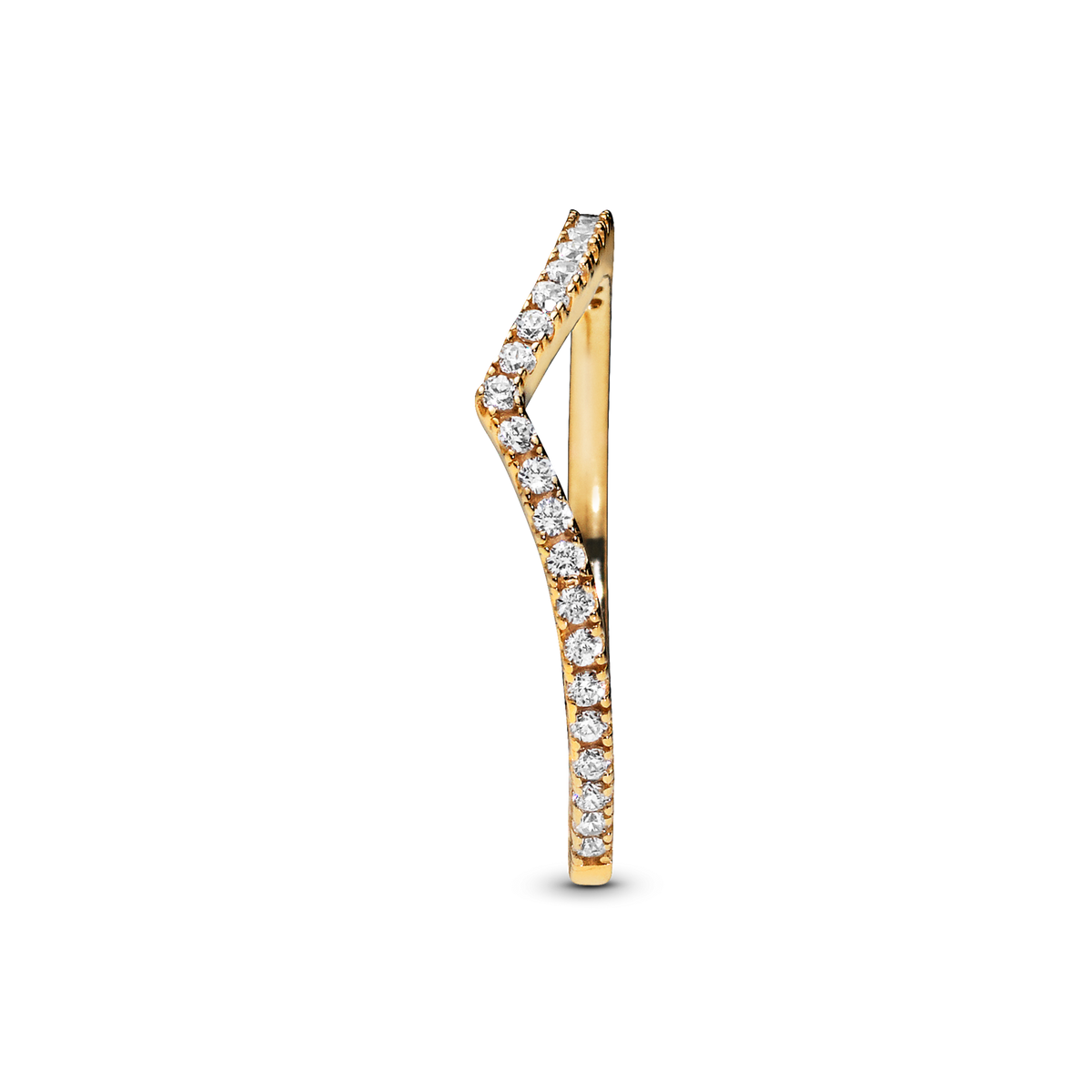 Sparkling Wishbone Ring