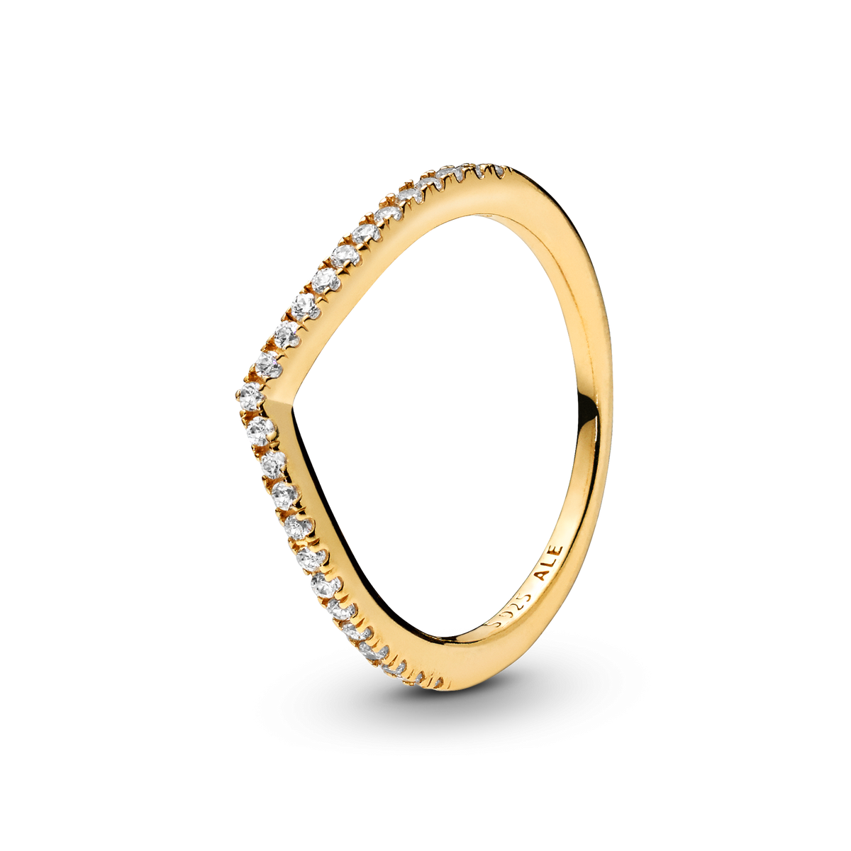 Sparkling Wishbone Ring