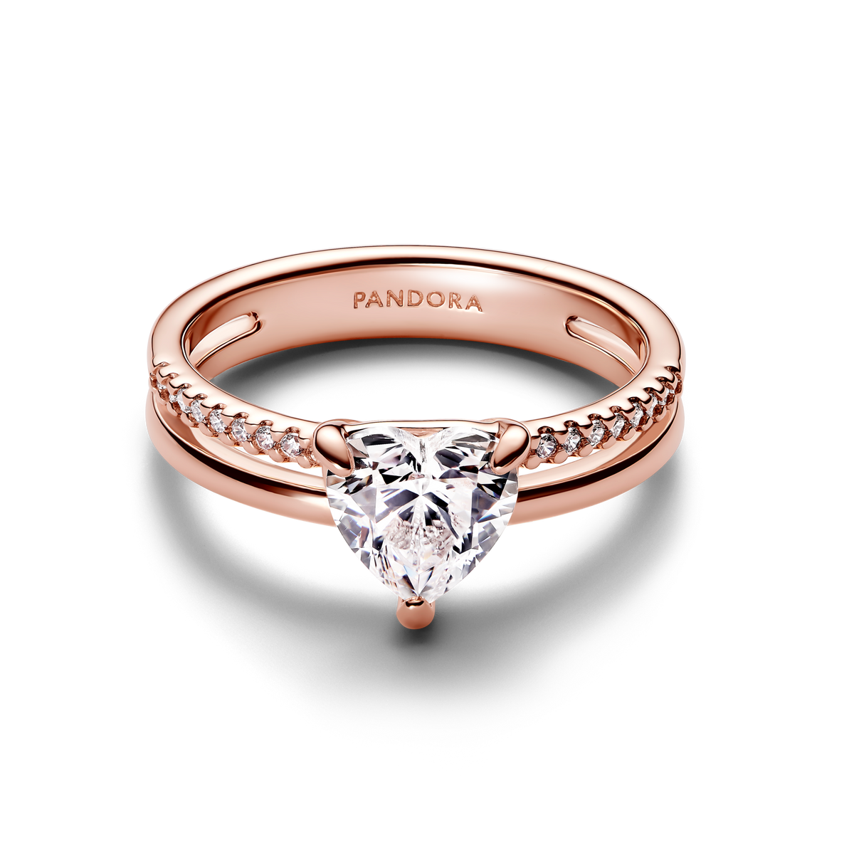 Double Band Heart Ring