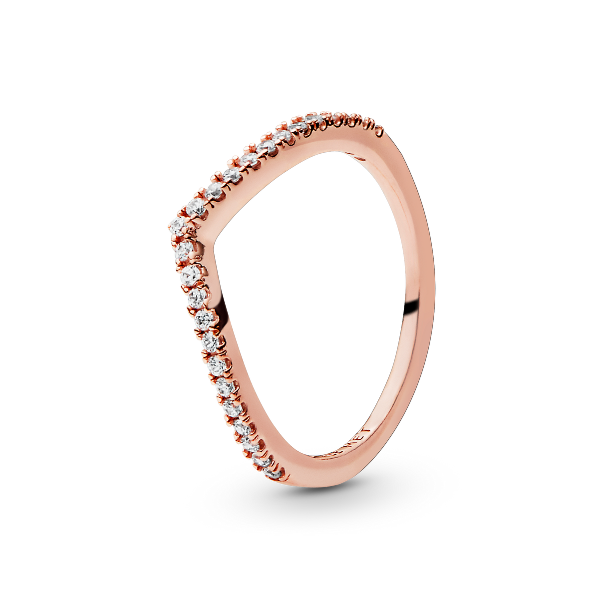 Sparkling Wishbone Ring