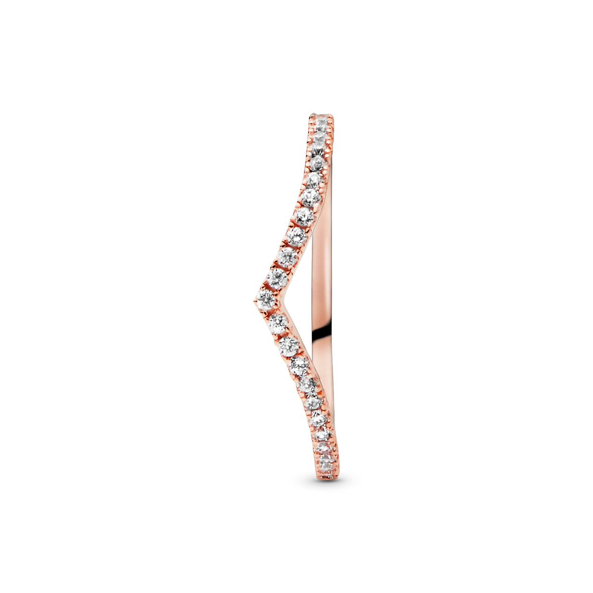 Sparkling Wishbone Ring
