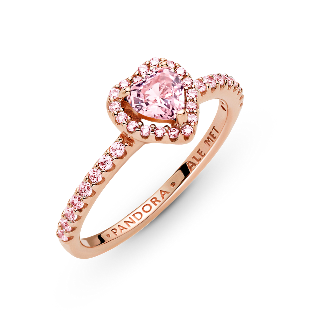 Sparkling Elevated Heart Ring