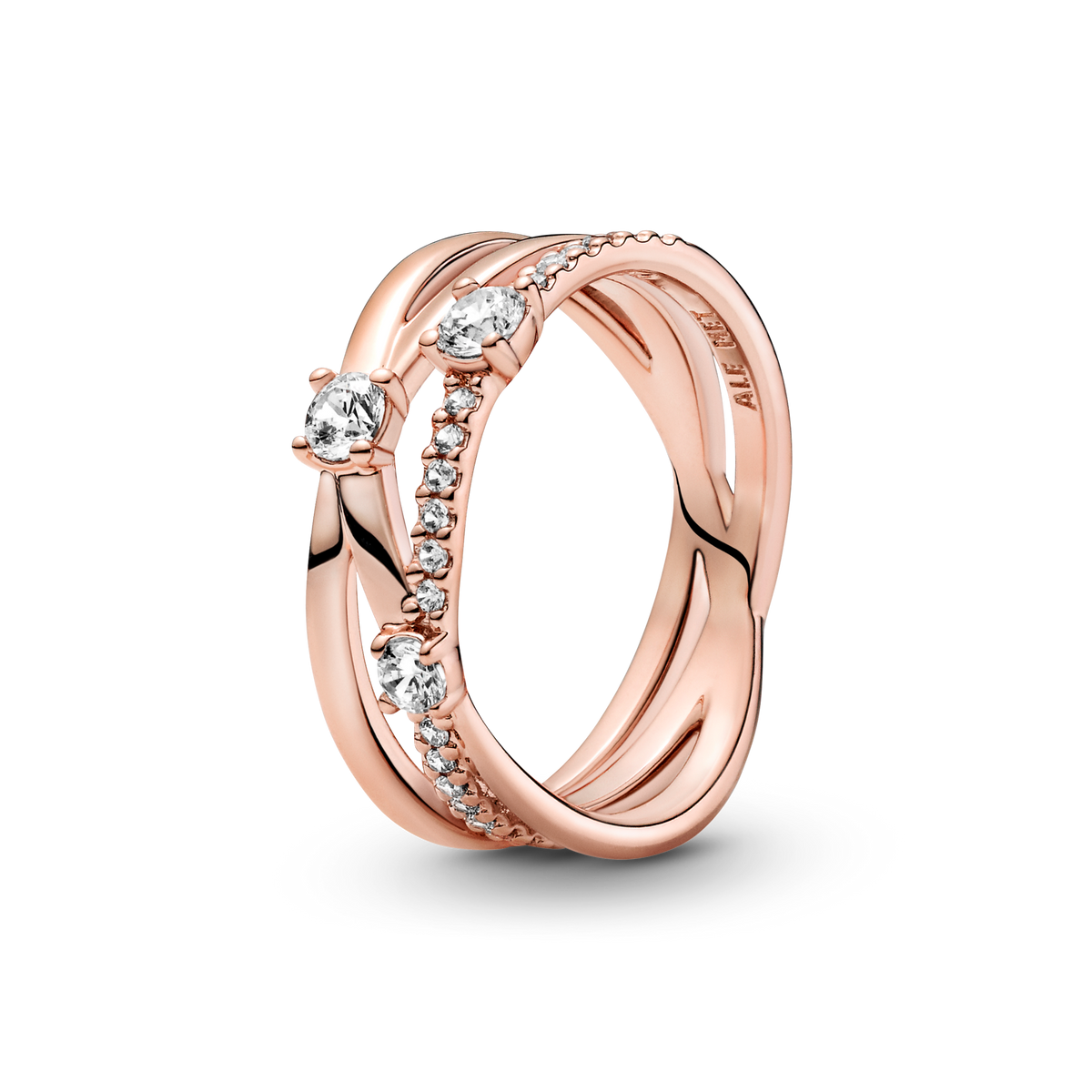 FINAL SALE - Sparkling Triple Band Ring