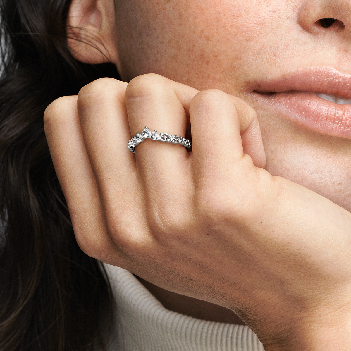 FINAL SALE - Regal Swirl Tiara Ring