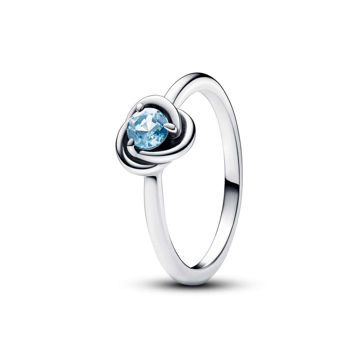 FINAL SALE - March Sea Aqua Blue Eternity Circle Ring