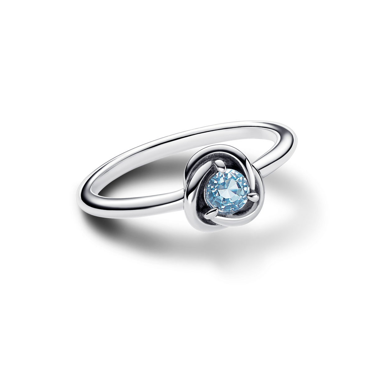 FINAL SALE - March Sea Aqua Blue Eternity Circle Ring