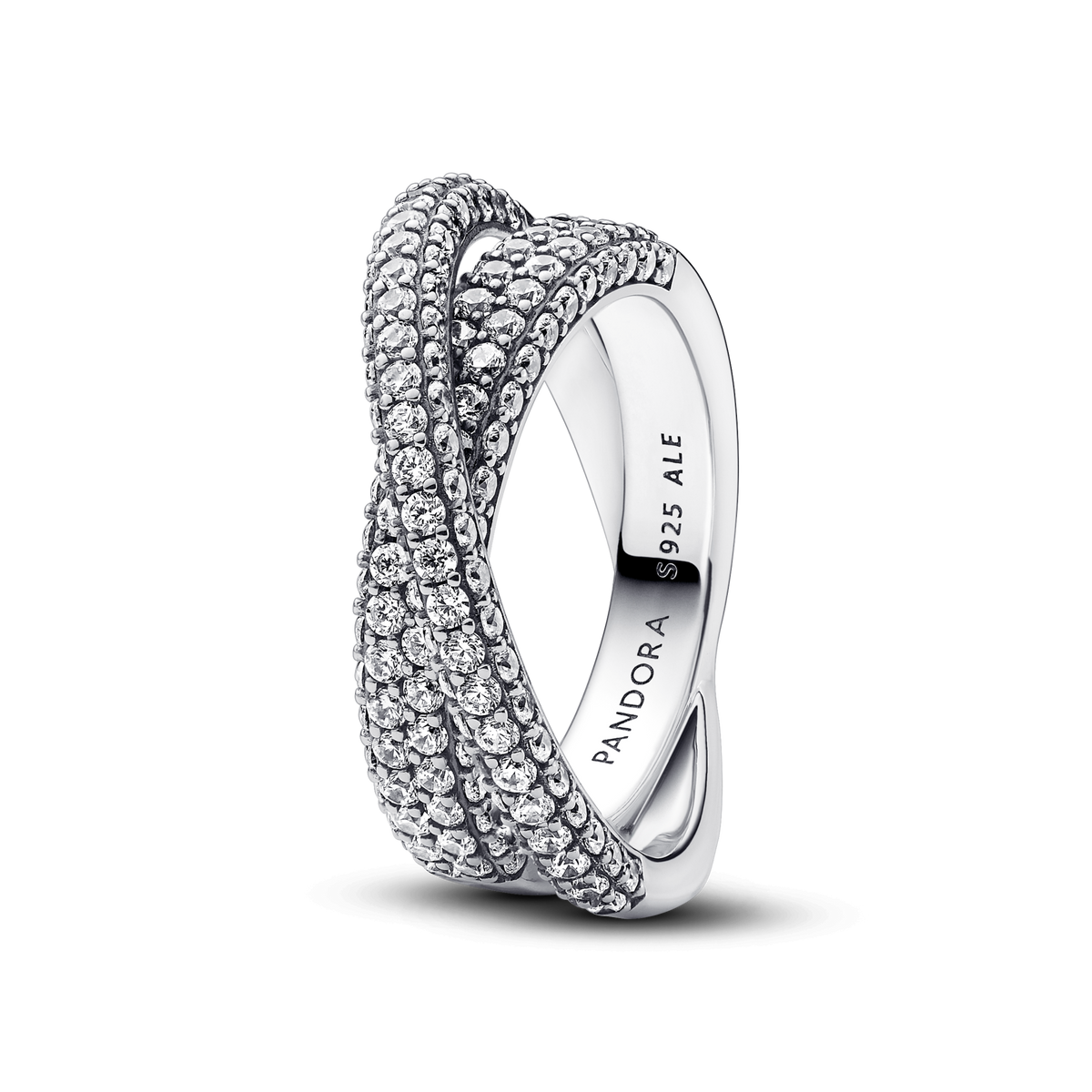 Pandora Timeless Pavé Crossover Dual Band Ring