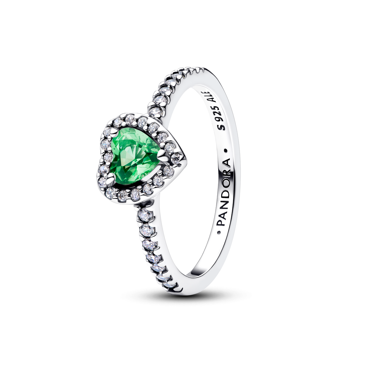 Elevated Mint Green Heart Ring