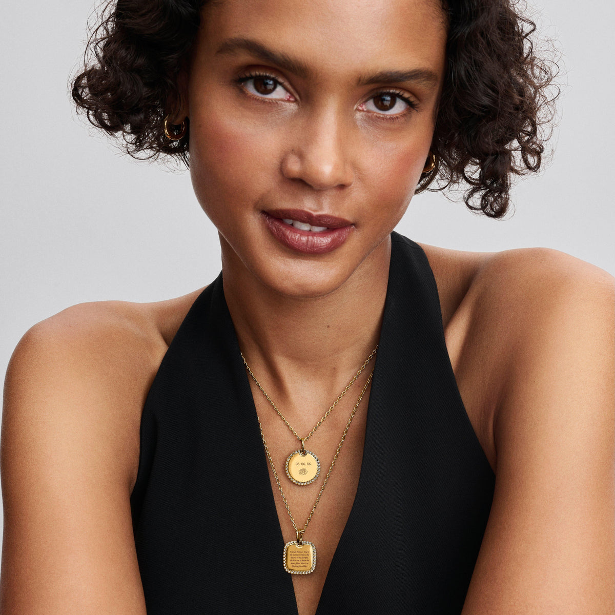 Engravable Square Tag Pendant
