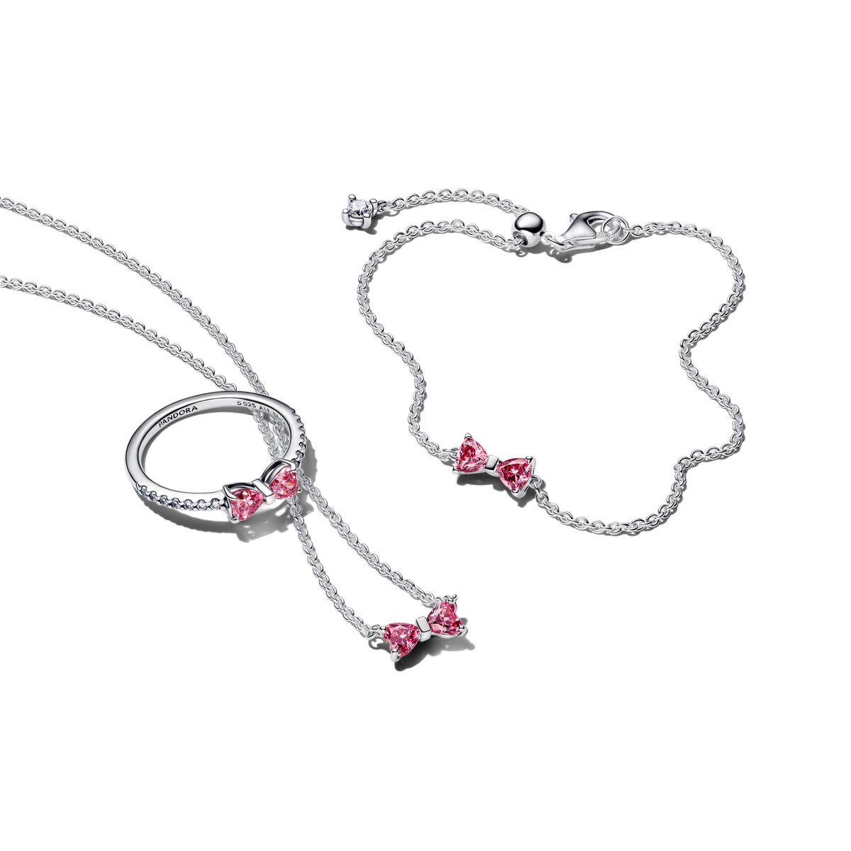 Sparkling Bow Jewelry Set