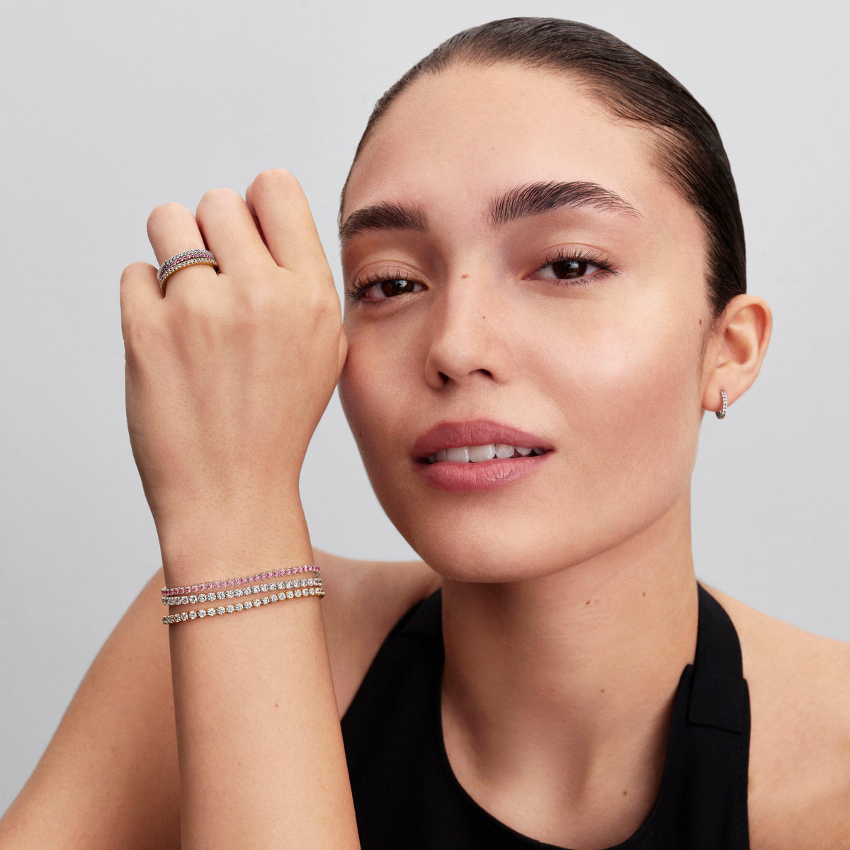 Pink Small Tennis Bracelet