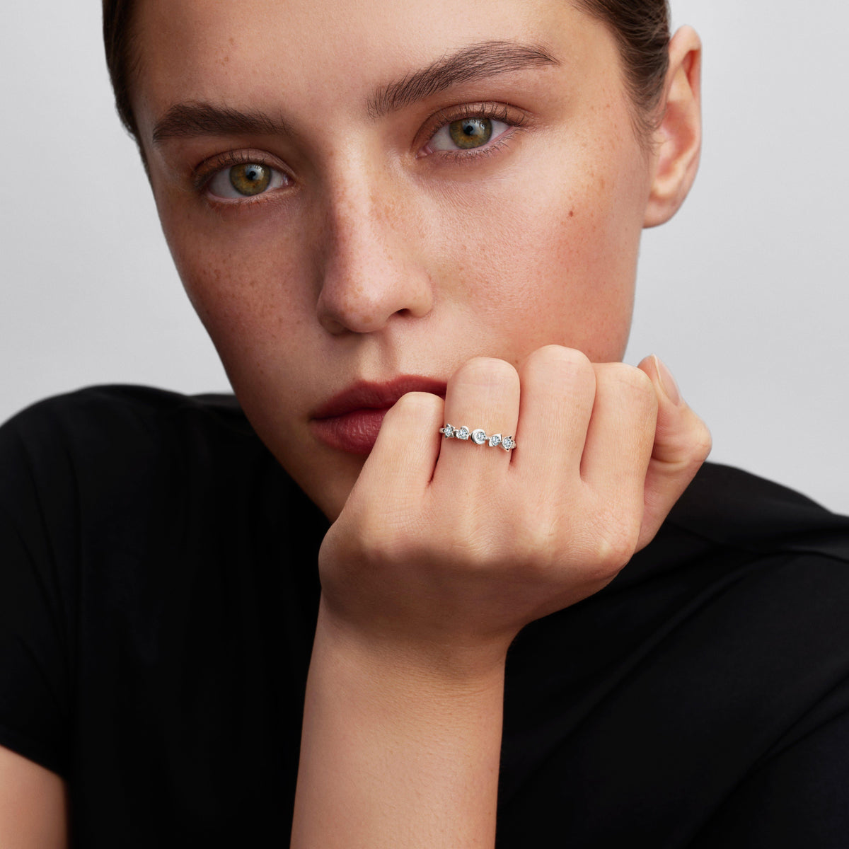 Pandora Talisman Sterling Silver Lab-Grown Diamond Symbols Ring