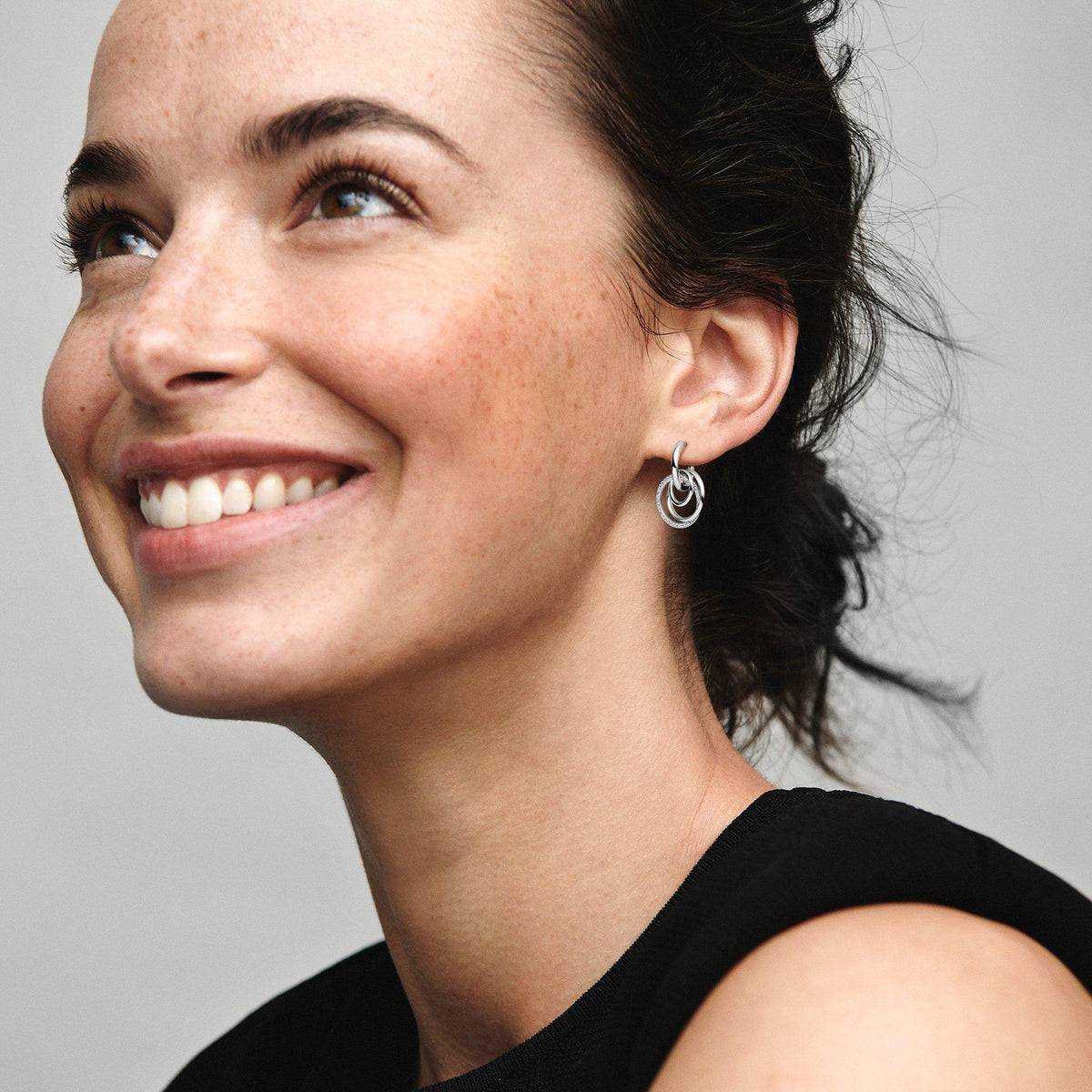 Family Always Encircled Hoop Earrings