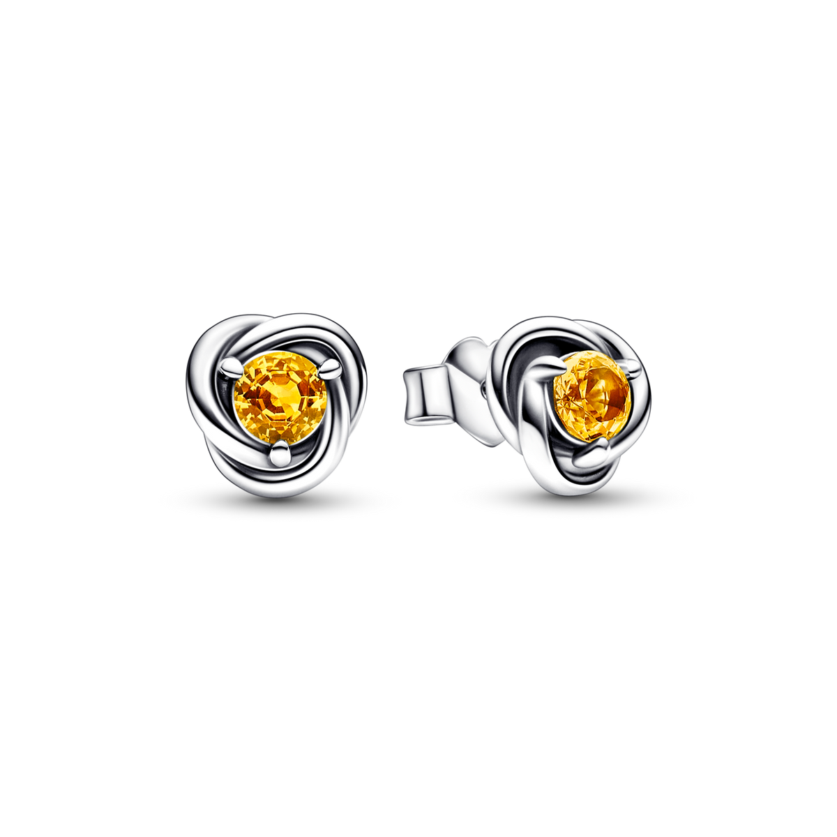 FINAL SALE - November Honey Eternity Circle Stud Earrings