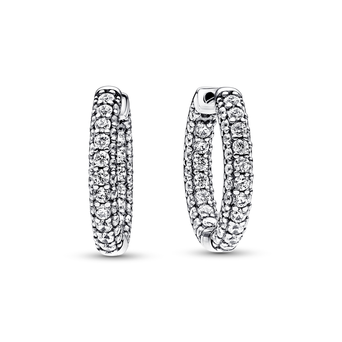 Pandora Timeless Pavé Single-row Hoop Earrings