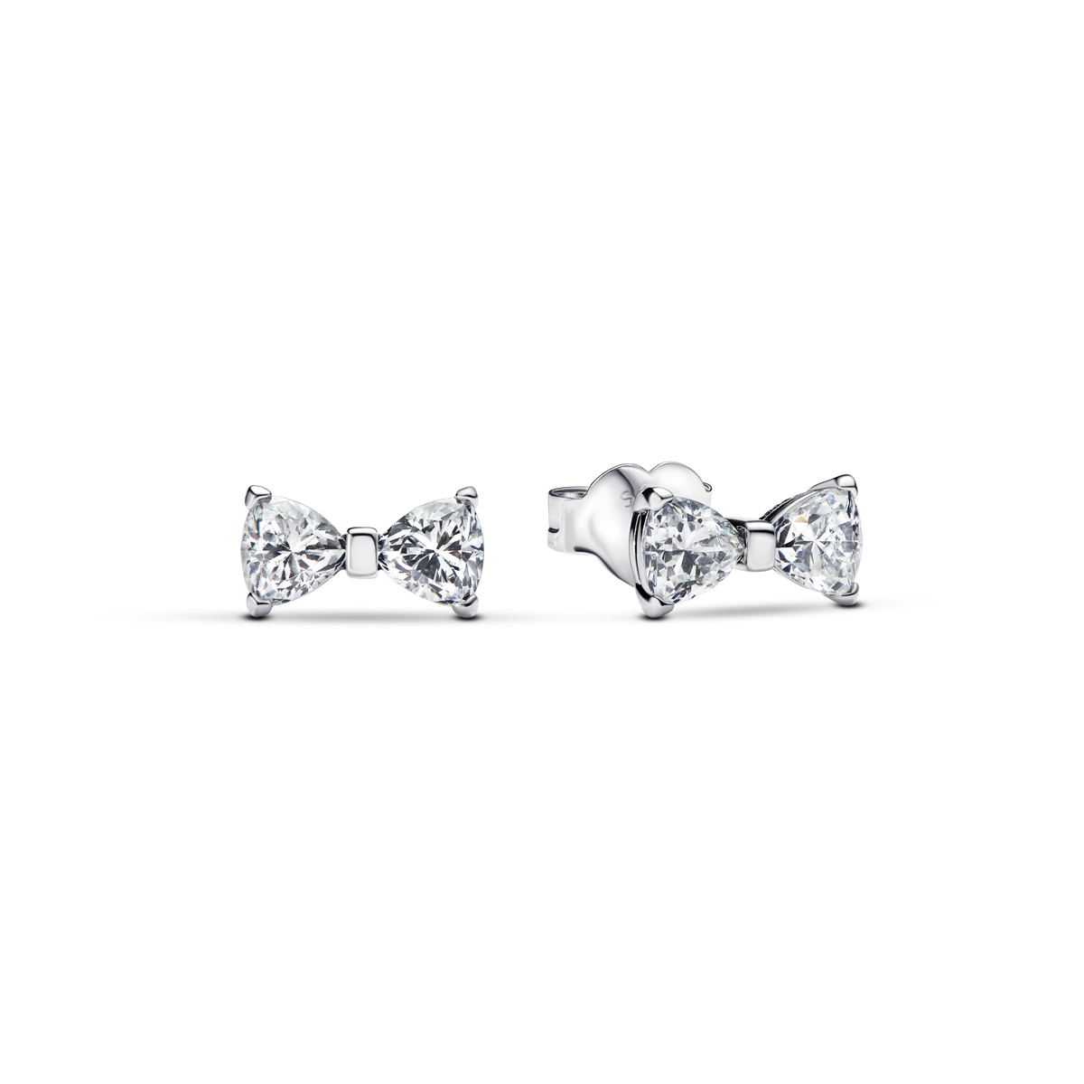 Sparkling Bow Double Row Ring Set