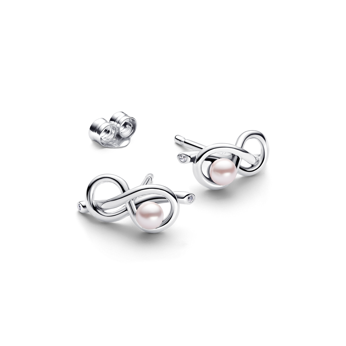 Infinity Knot Stud Earrings