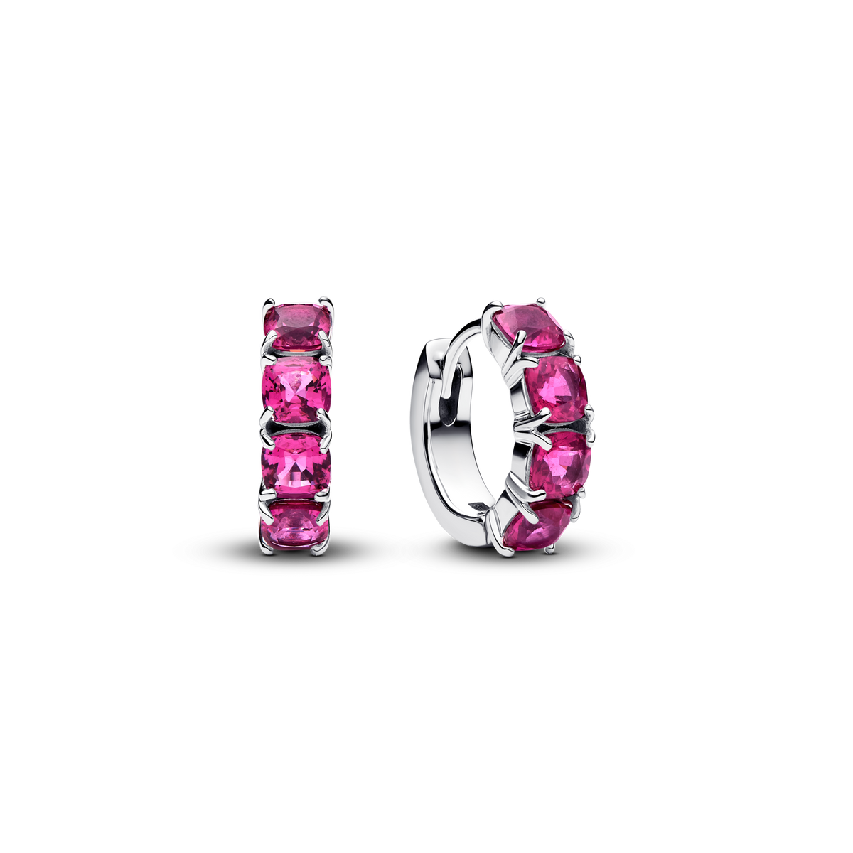 Pink Hoop Earrings