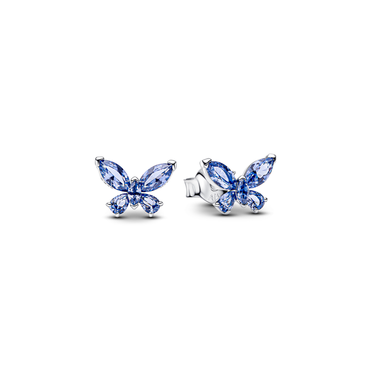 Winter Blue Butterfly Jewelry Set