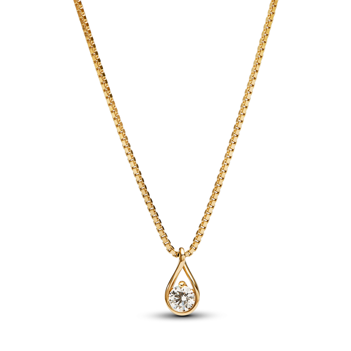 Pandora Infinite Lab-grown Diamond Necklace and Earrings Set 0.75 carat tw 14k Gold