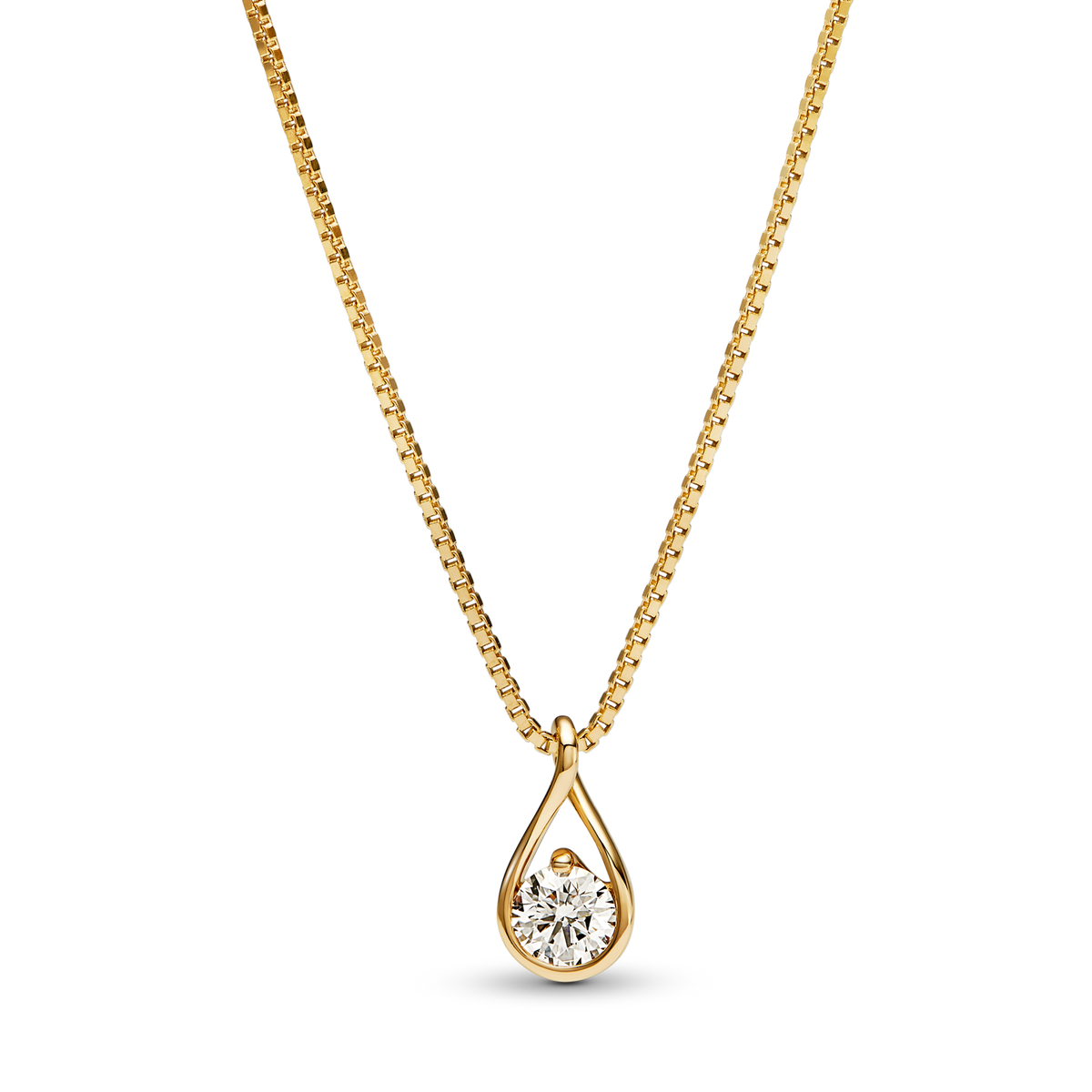 Pandora Infinite 14k Gold Lab-grown Diamond Pendant Necklace