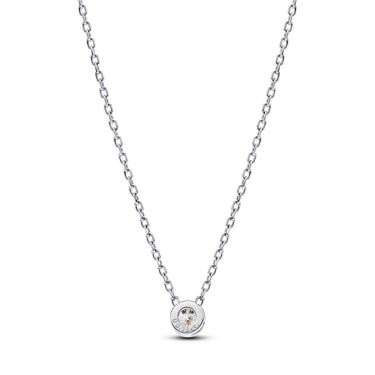 Pandora Era Bezel Sterling Silver Lab-grown Diamond Pendant Necklace
