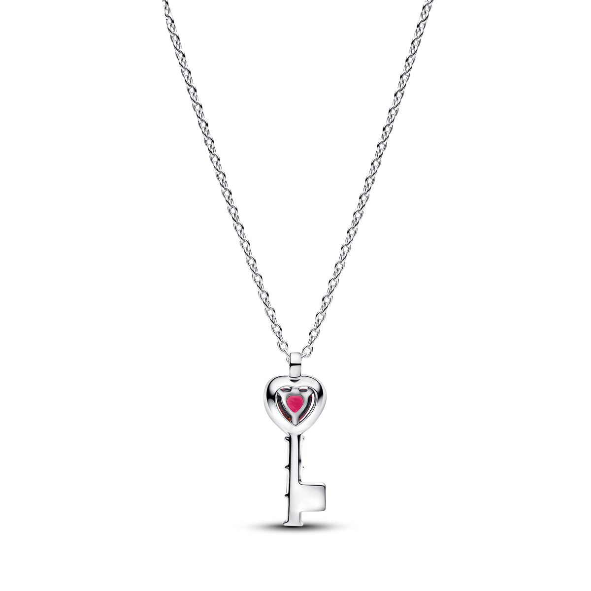 Elevated Heart Key Collier Necklace