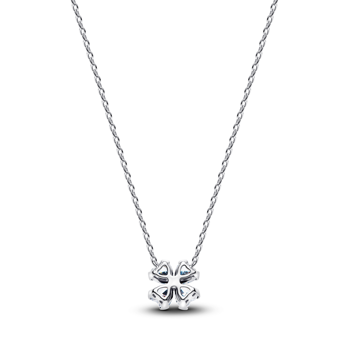 Sparkling Lucky Clover Pendant Necklace