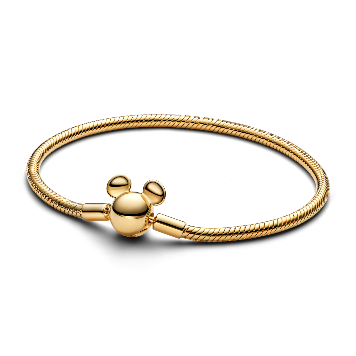 Disney Mickey Mouse Clasp Moments Snake Chain Bracelet