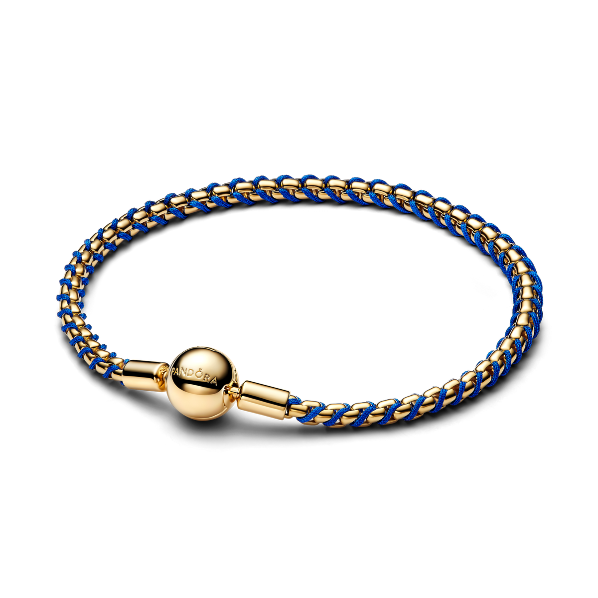 Blue Cord Box Chain Bracelet