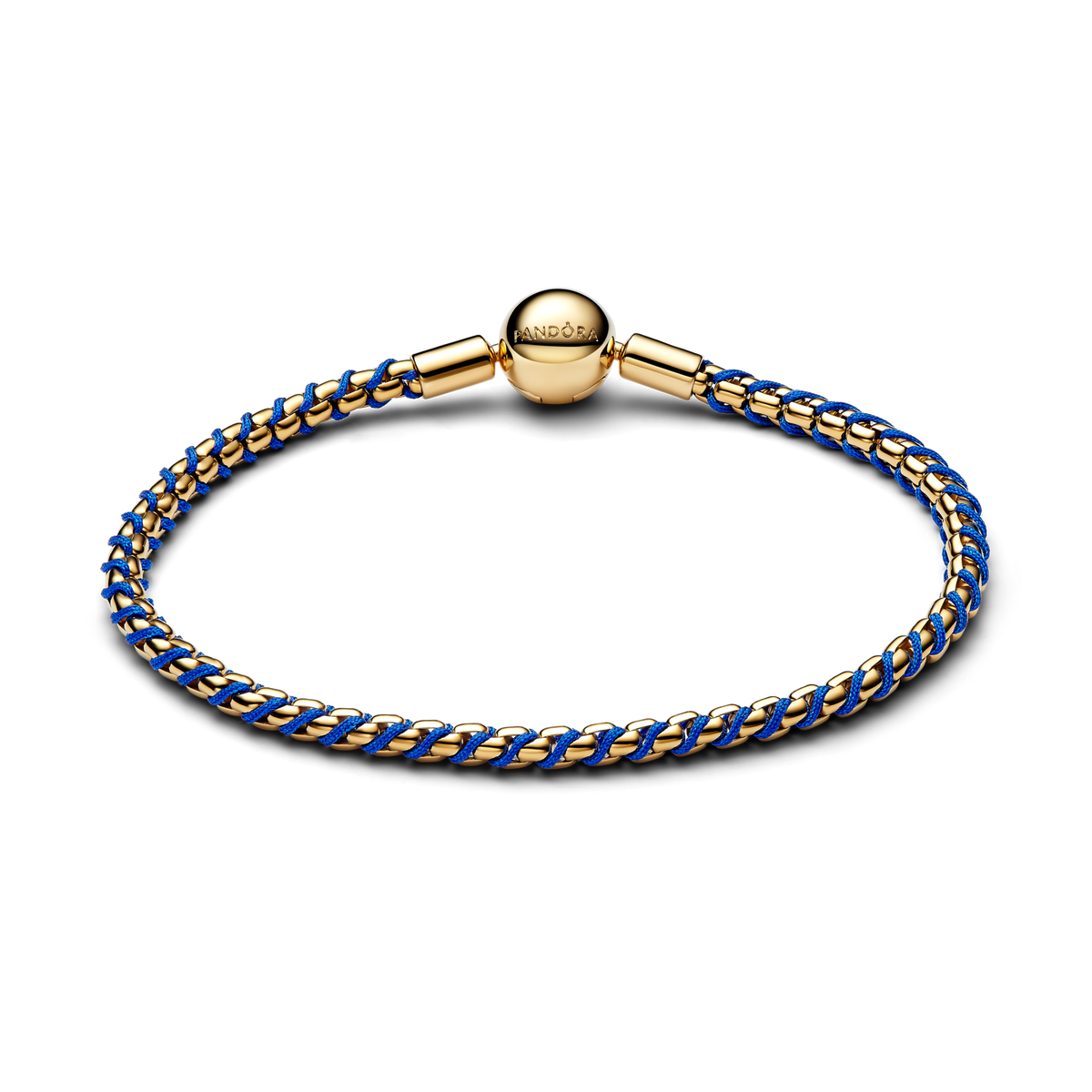 Blue Cord Box Chain Bracelet