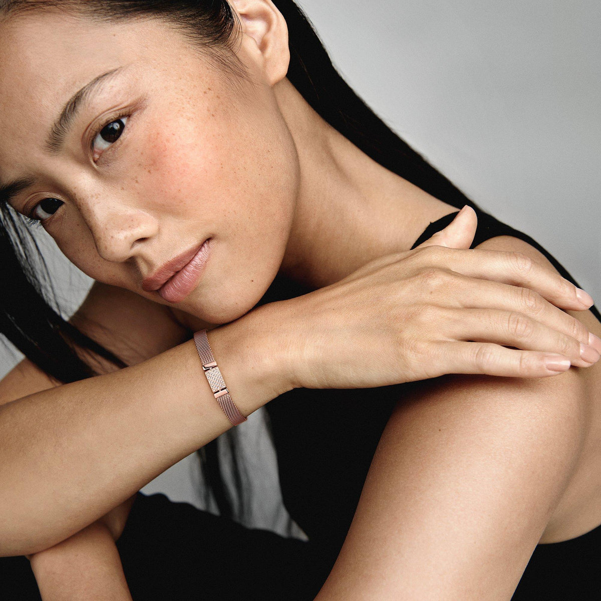 FINAL SALE - Pandora Reflexions Long Clasp Pavé Bracelet