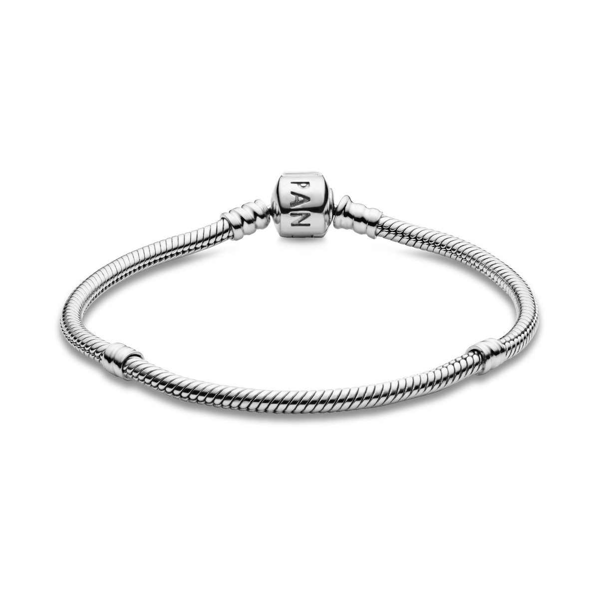 Pandora Moments Barrel Clasp Snake Chain Bracelet