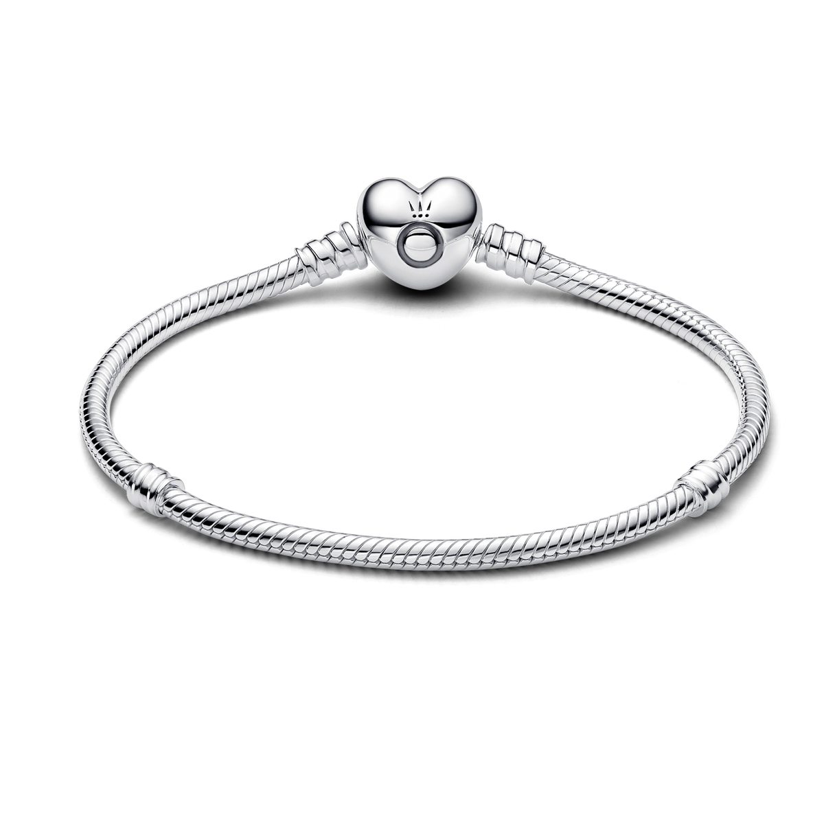 Moments Heart & Snake Chain Bracelet