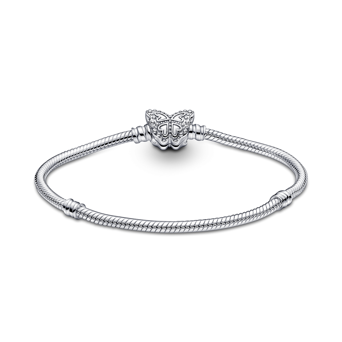Pandora Moments Butterfly Clasp Snake Chain Bracelet