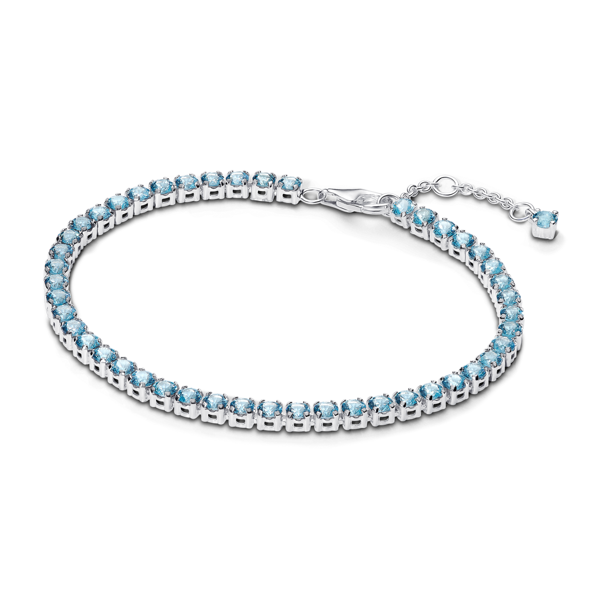 Sparkling Light Blue Tennis Bracelet
