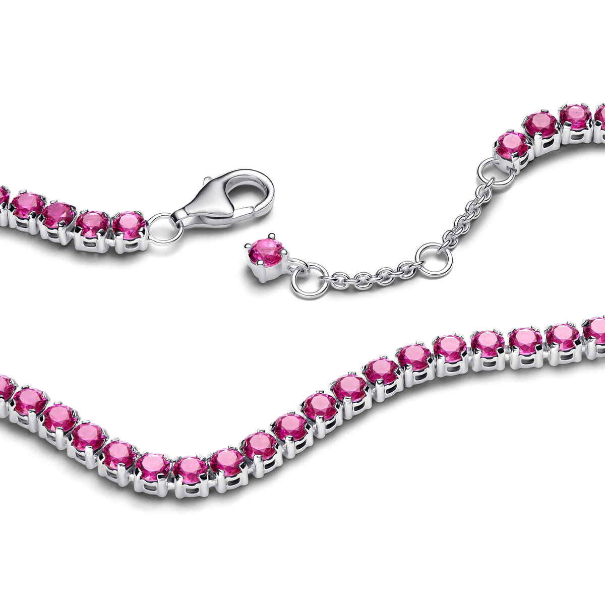 Sparkling Pink Tennis Bracelet