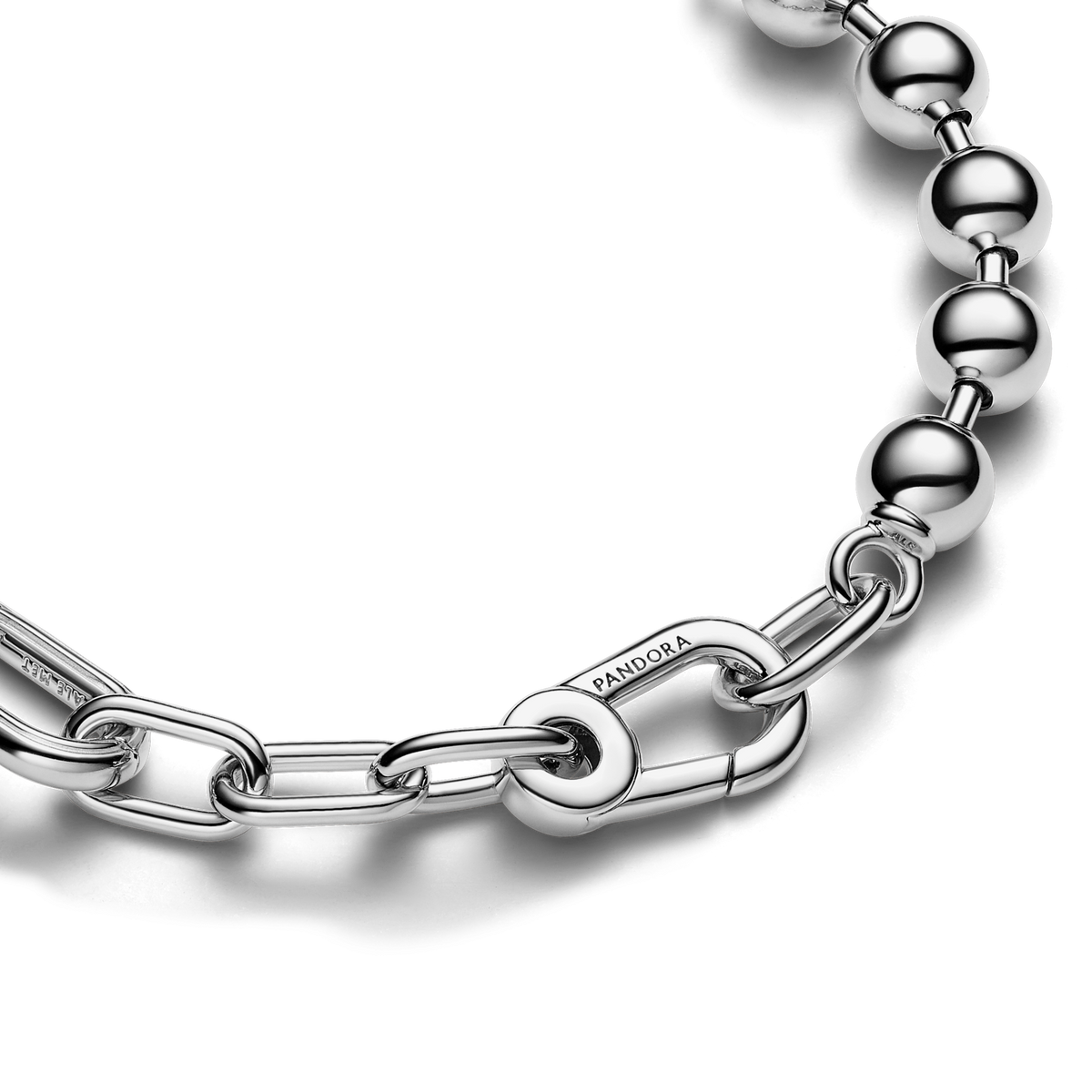 Pandora ME Metal Bead & Link Chain Bracelet