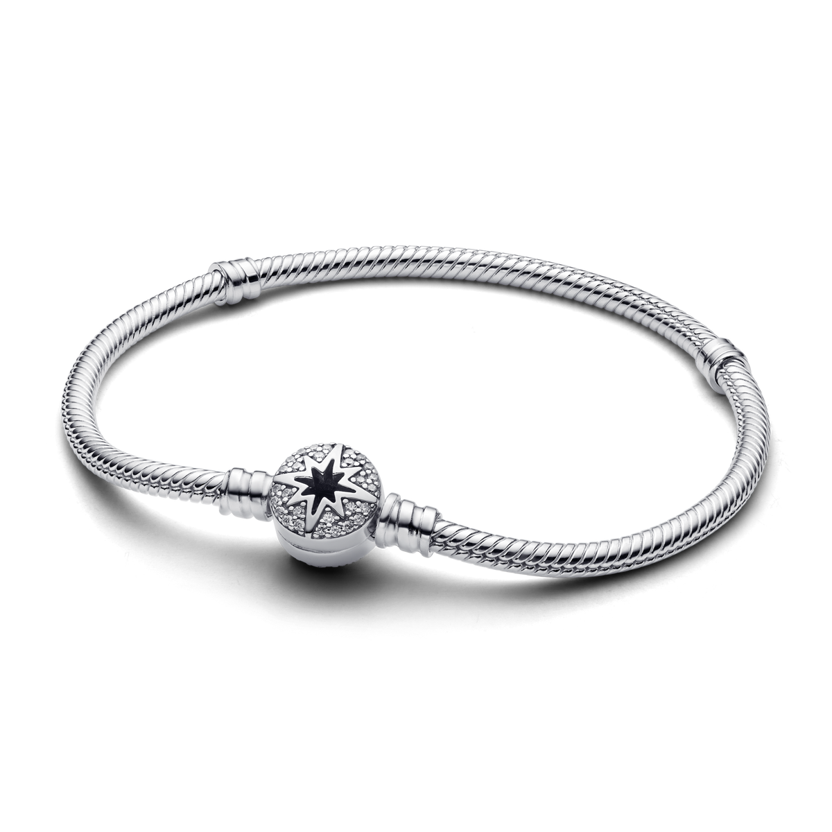 North Star Clasp Snake Chain Bracelet