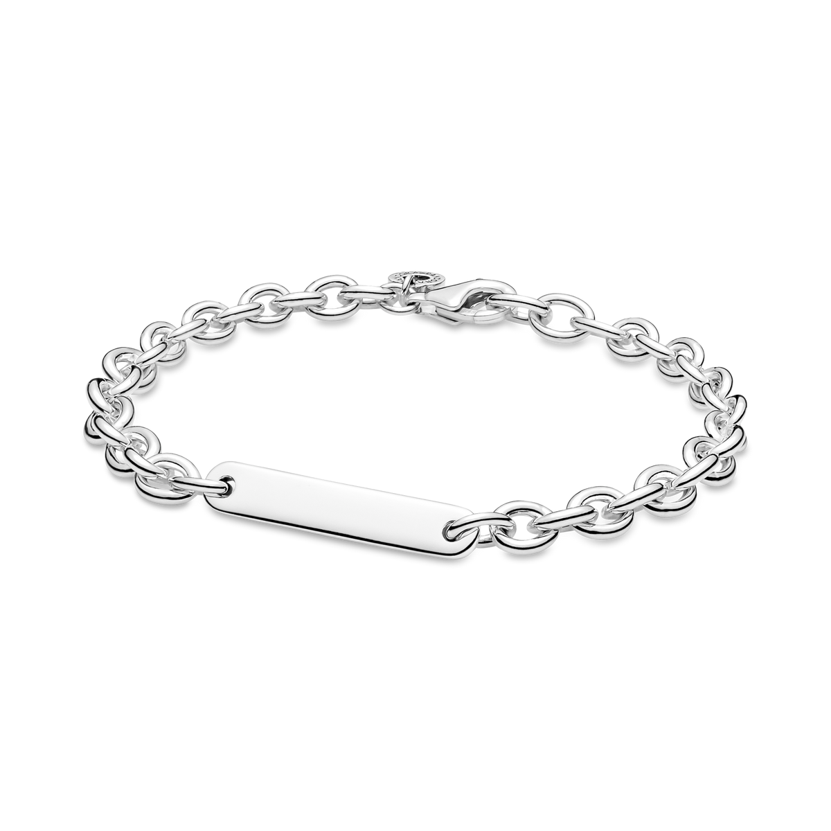 His & Hers Engravable Silver Bracelet Set