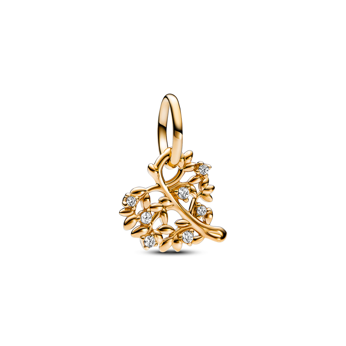 FINAL SALE - Sparkling Heart & Family Tree Dangle Charm