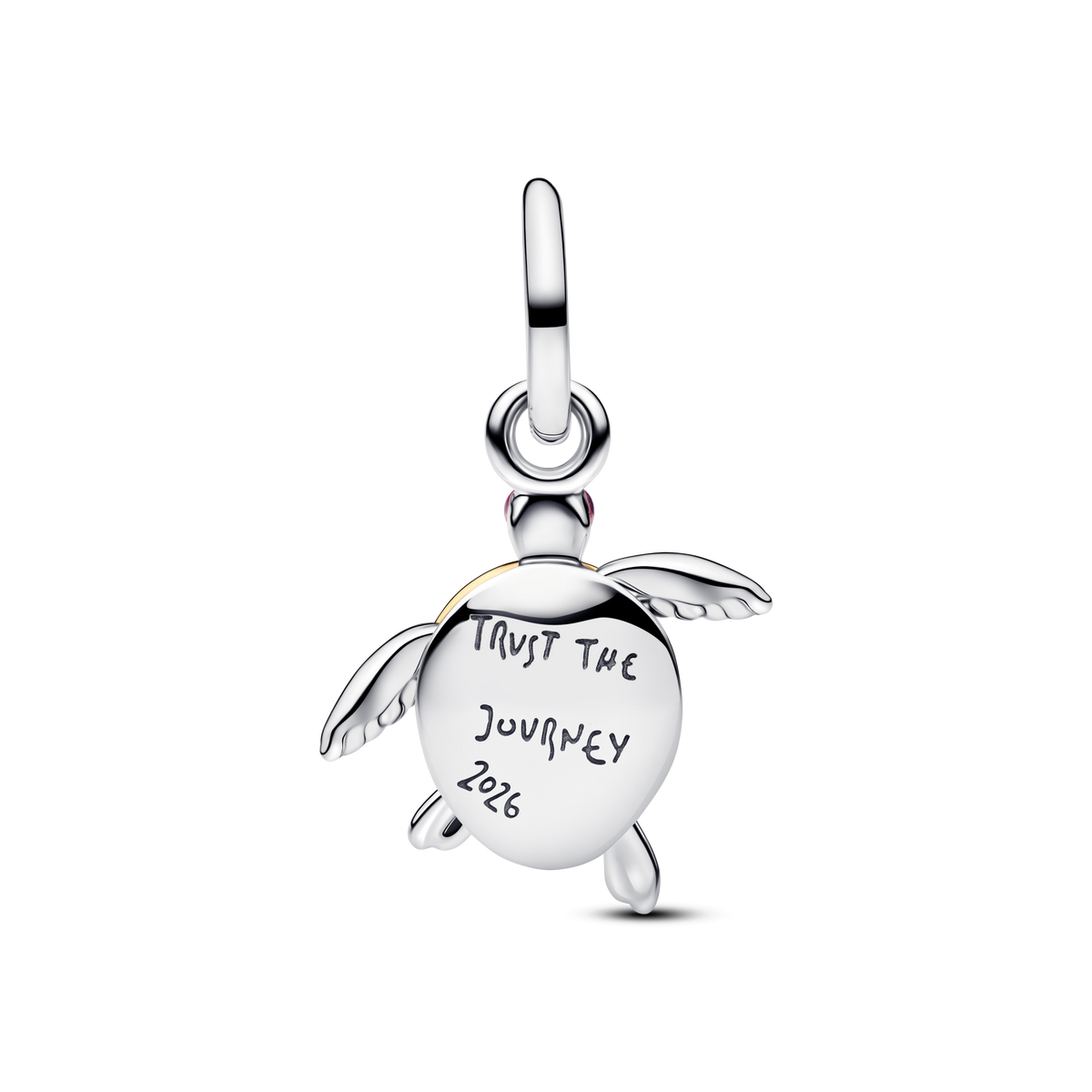 2026 Pink Sea Turtle Lab-grown Diamond Dangle Charm