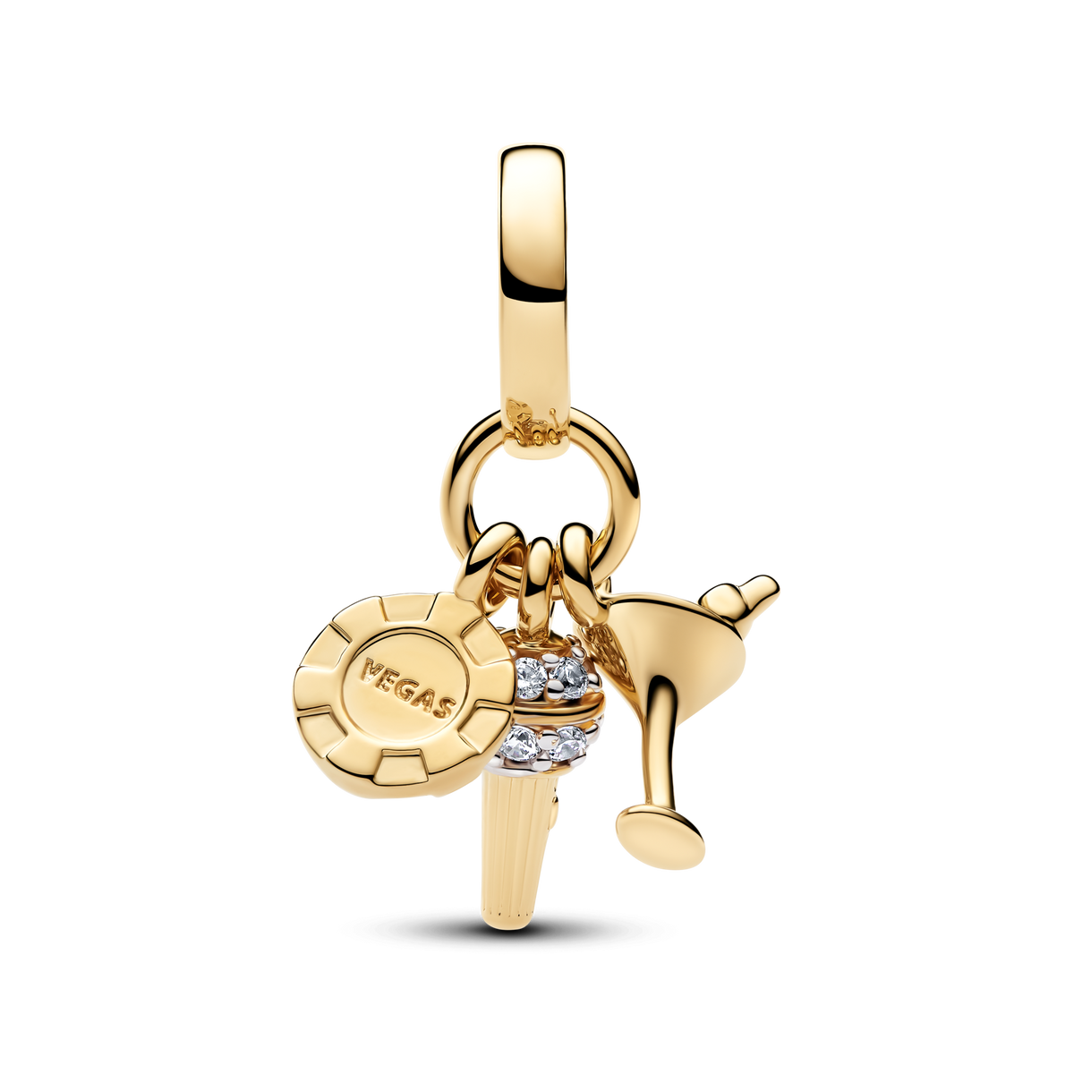 Las Vegas Night Triple Dangle Charm