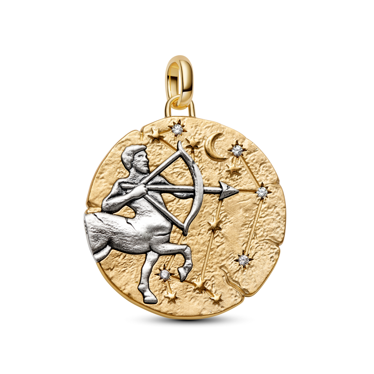Sagittarius Zodiac Oversized Medallion Charm